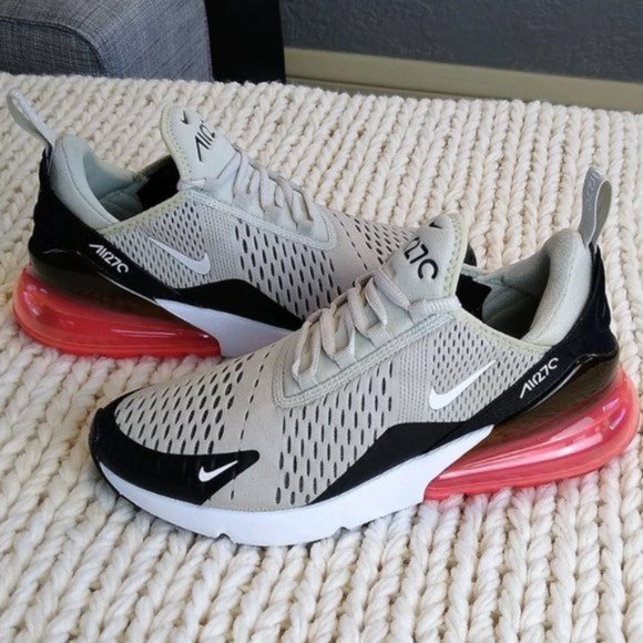 Nike Shoes - Nike Air Max 270 Light Bone Hot Punch Size 8.5 EUC!